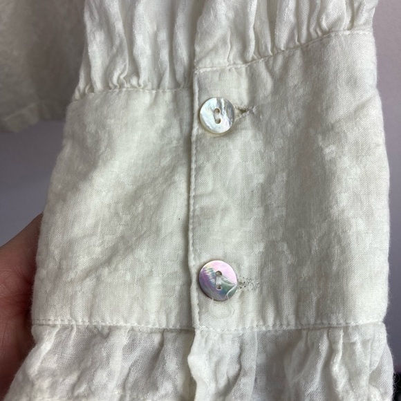 Banjanan Blue and Red Flamenco Top Size Large - Picture 7 of 11